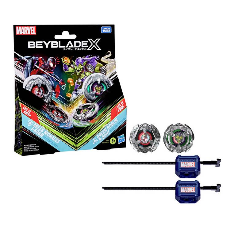 Beyblade X Marvel Soundview playset pack of 2 - British product
