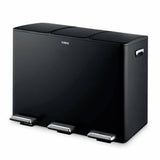 Argos Tower 45L Three Compartment Recycling Pedal Bin - Black- Buy online at McGrocer