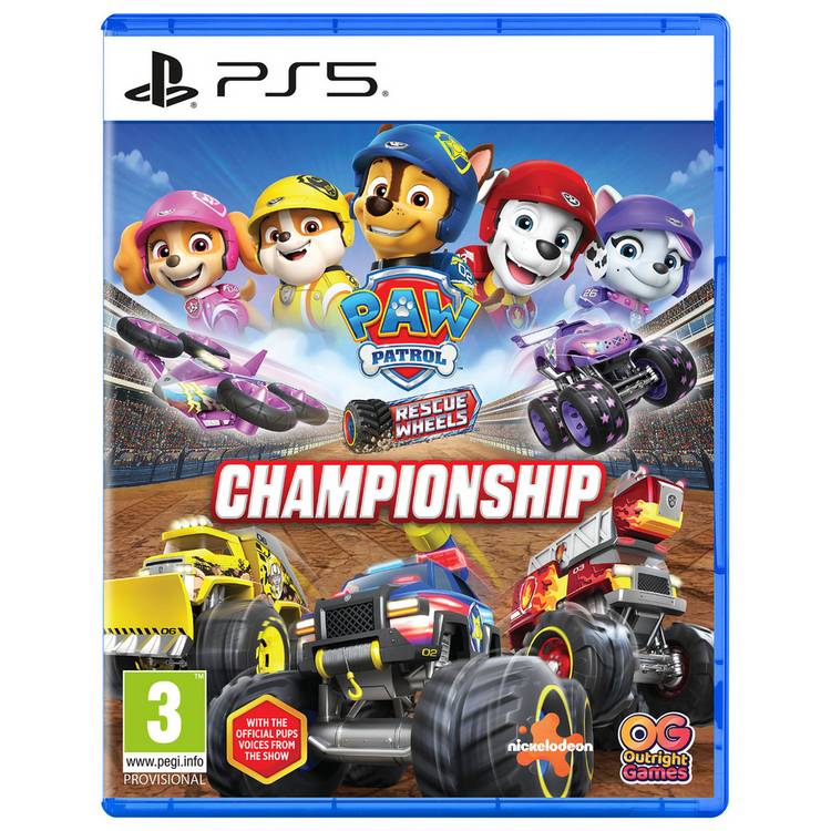 PAW Patrol Rescue Wheels Championship game for PS5, UK version