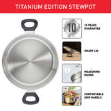 Tefal 24cm stainless steel stew pot (British brand)