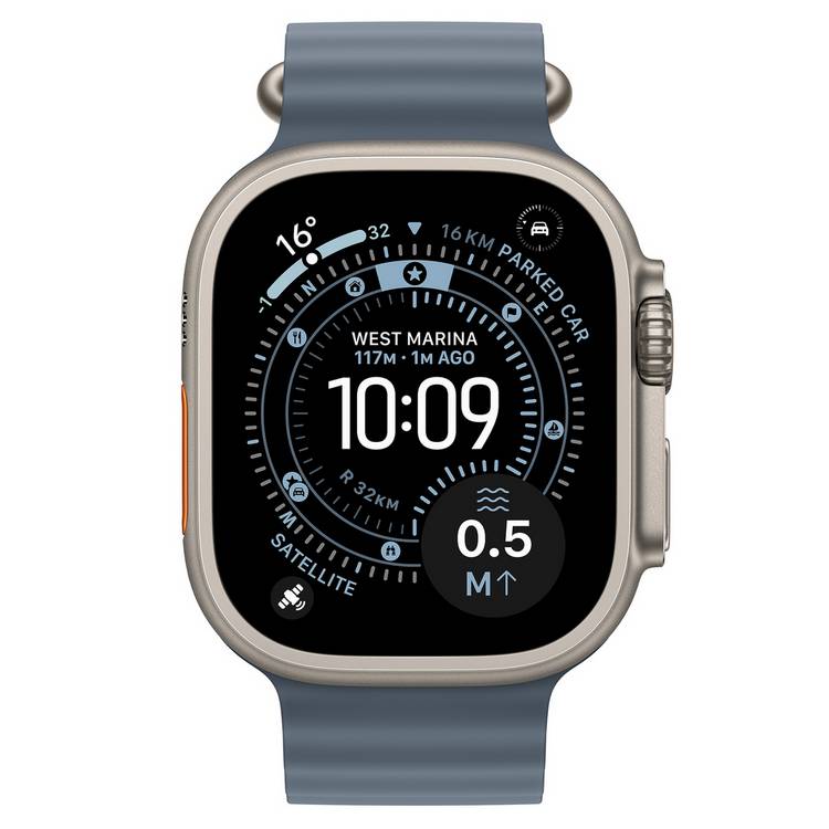 Apple smartwatch Ultra 3 49mm with blue ocean band (British brand)