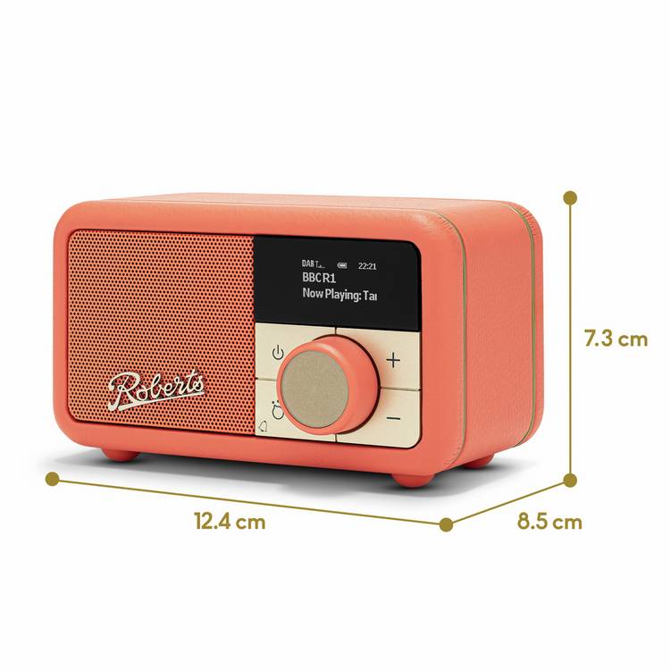 Roberts Revival Petite 2 DAB radio orange (British brand)