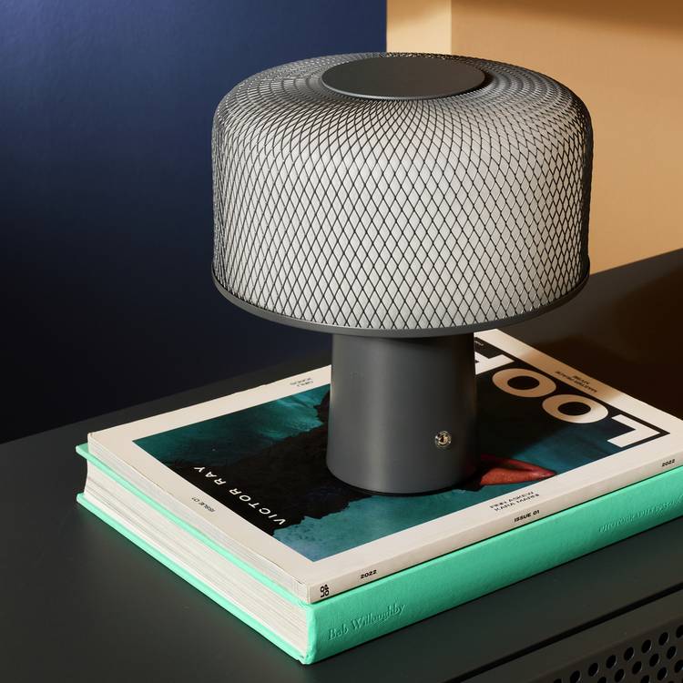 Habitat rechargeable LED table lamp charcoal, UK version