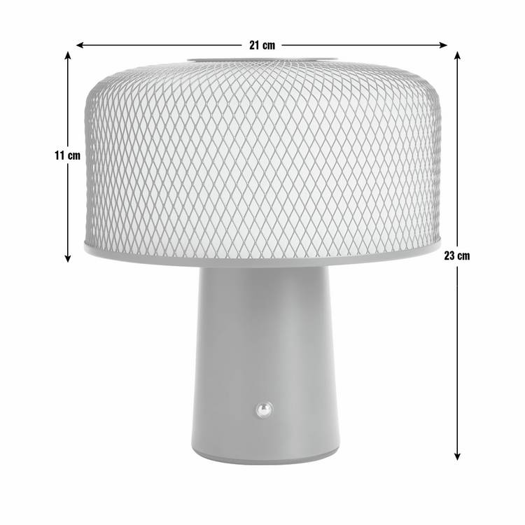Habitat rechargeable LED table lamp charcoal, UK version