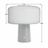 Habitat rechargeable LED table lamp charcoal, UK version