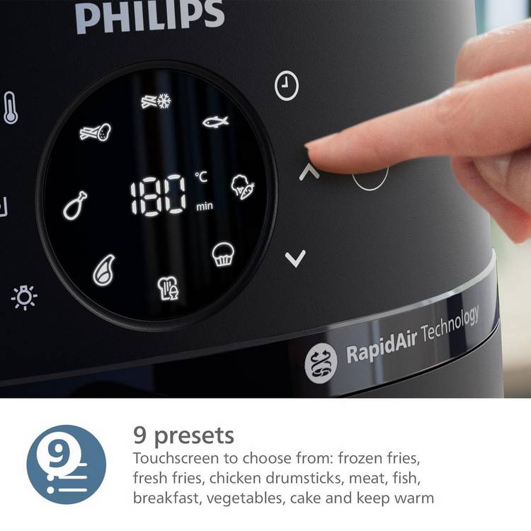 Philips air fryer 2000 series 6.2L black, UK version