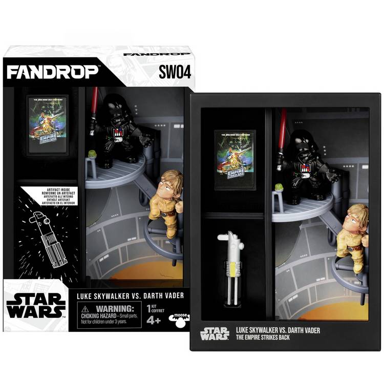 Fandrop Star Wars Luke Skywalker Darth Vader diorama, imported from the UK