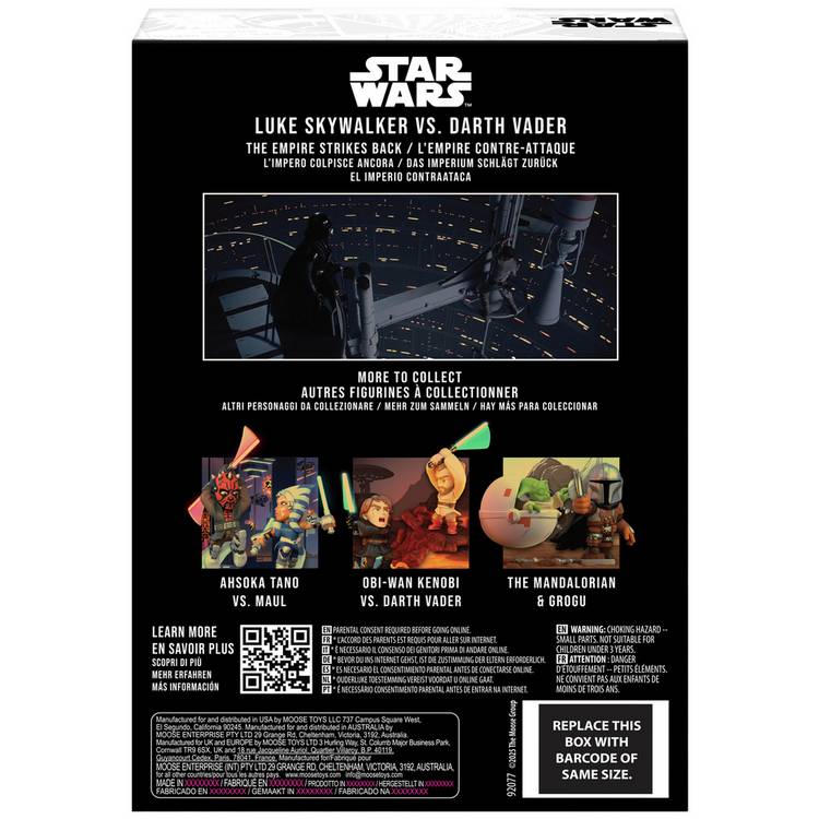 Fandrop Star Wars Luke Skywalker Darth Vader diorama, imported from the UK