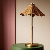 Habitat Norah rattan table lamp natural (British brand)