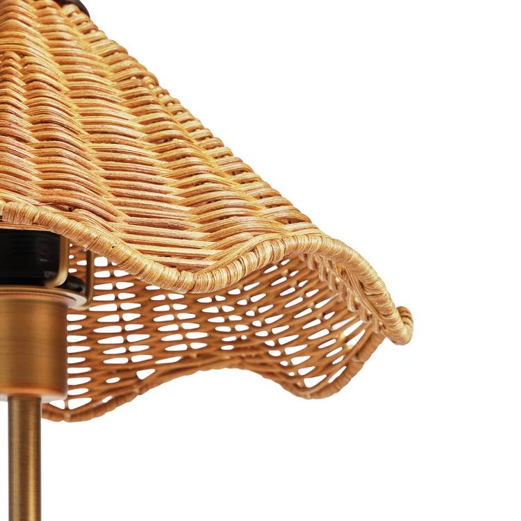 Habitat Norah rattan table lamp natural (British brand)