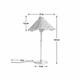 Habitat Norah rattan table lamp natural (British brand)