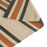 Habitat flatweave rug stripe charcoal 120x170cm - British product