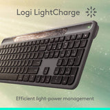 Logitech Signature Slim Solar+ wireless keyboard Graphite, imported from the UK