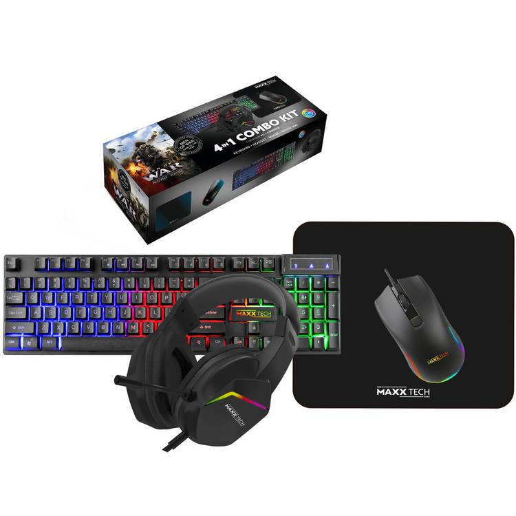 Maxx Tech 4-in-1 gaming combo bundle - British product