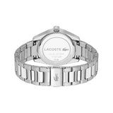 Lacoste men's silver stainless steel bracelet watch, imported from the UK