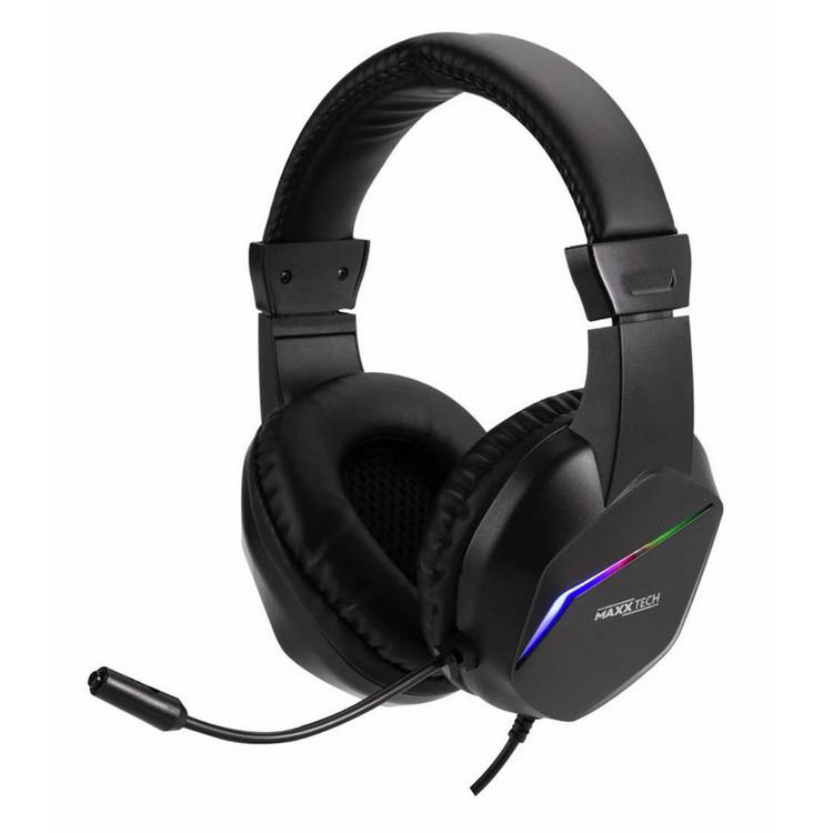 Maxx Tech MX40 LED gaming headset black - British product