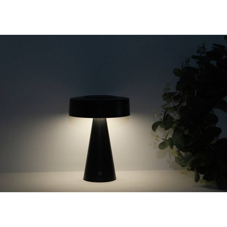 Habitat table top solar light black, imported from the UK