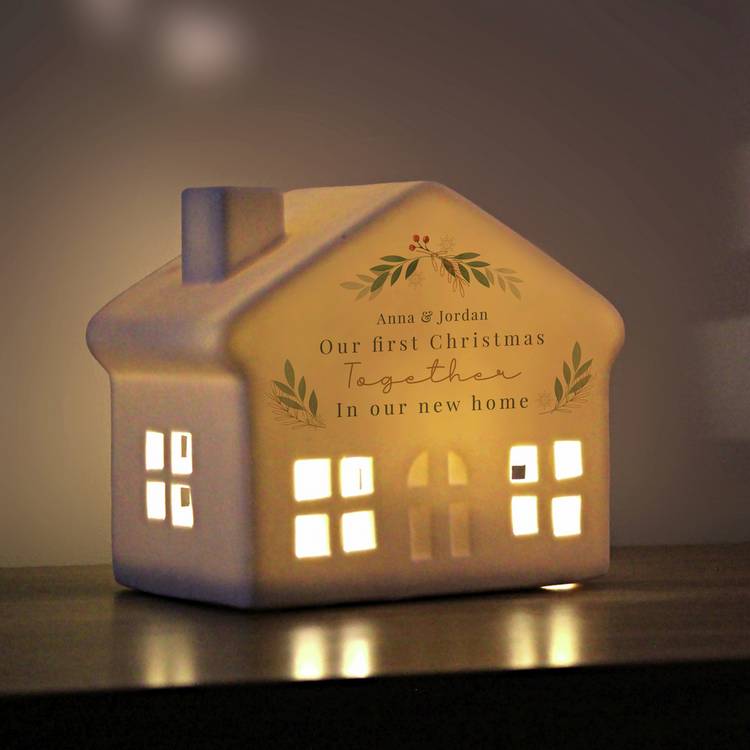Christmas LED house white 13cm (British brand)