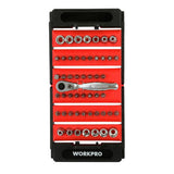 Workpro 52-piece foldable socket set (British brand)