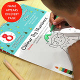 Christmas activity calendar personalised 24 sleeps A4 (British brand)