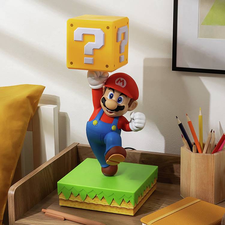 Super Mario diorama LED light yellow 35cm, imported from the UK