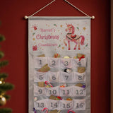 Personalised unicorn advent calendar - British product