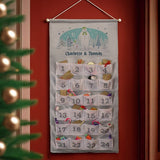 Personalised The Snowman Advent Calendar with 24 pockets, imported from the UK