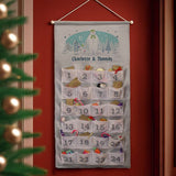 Personalised The Snowman Advent Calendar with 24 pockets, imported from the UK