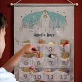 Personalised The Snowman Advent Calendar with 24 pockets, imported from the UK