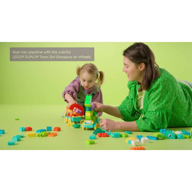 LEGO DUPLO 3in1 dinosaur toy set 108 pieces, imported from the UK
