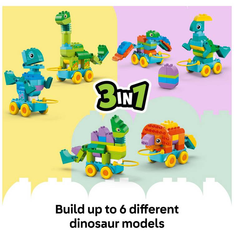 LEGO DUPLO 3in1 dinosaur toy set 108 pieces, imported from the UK