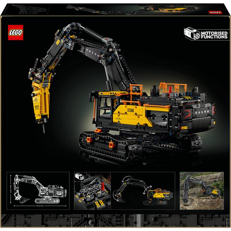LEGO Technic Volvo EC500 hybrid excavator building set (British brand)