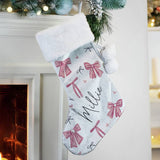 Argos Personalised Pink Velvet Christmas Stocking with Name - 50cm- Buy online at McGrocer