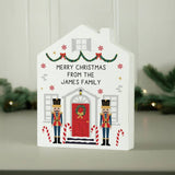 Personalised nutcracker house ornament 18.3cm (British brand)
