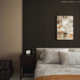 Kraus acoustic wood veneer dark oak wall panel 2.4m - British product