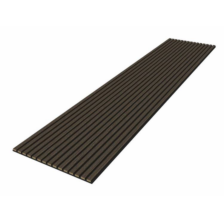 Kraus acoustic wood veneer dark oak wall panel 2.4m - British product
