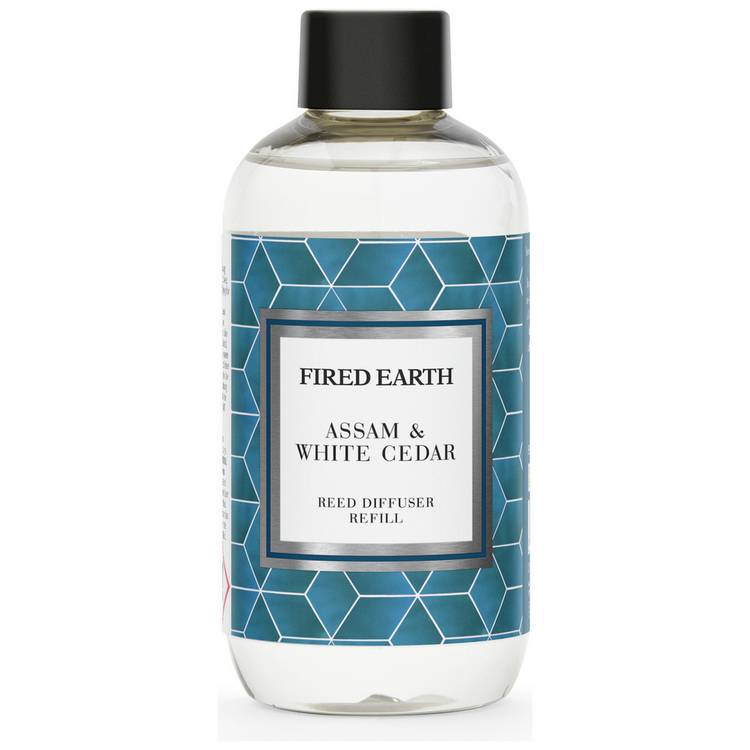 Fired Earth reed diffuser refill Assam White Cedar 200ml - British product