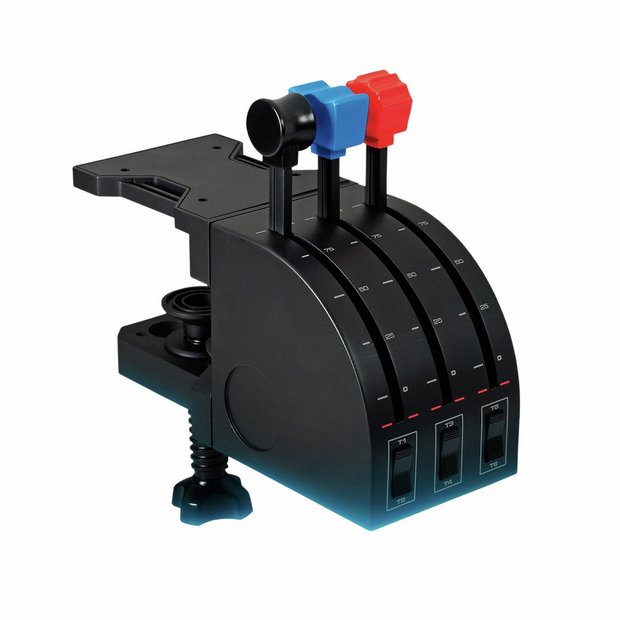 Logitech G flight simulator throttle quadrant (British brand)