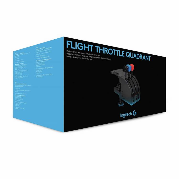 Logitech G flight simulator throttle quadrant (British brand)