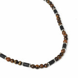 Uncommon Souls men's tiger eye bead rope necklace 20in, imported from the UK