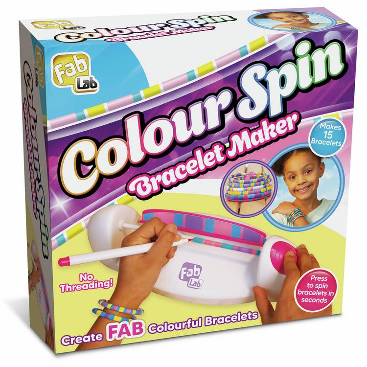 Fab Lab ColourSpin Bracelet Maker craft toy for kids (British brand)
