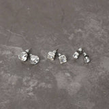 Uncommon Souls crystal stud earrings pack of 3 (British brand)