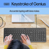 HP 150 wired keyboard and mouse set, imported from the UK