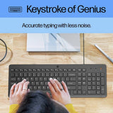 HP 150 wired keyboard and mouse set, imported from the UK