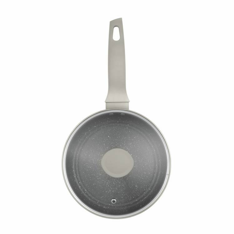 Russell Hobbs 3-piece PFAS-free aluminium saucepan set grey - British product