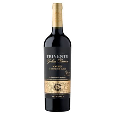 Trivento Golden Reserve Malbec wine 75cl (British brand)