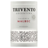 Trivento Reserve Malbec wine 18.7cl, imported from the UK