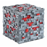 Minecraft Redstone Ore illuminating replica 10.2cm, imported from the UK