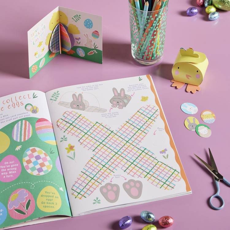 Argos Home Easter activity book with animal masks and stickers, imported from the UK