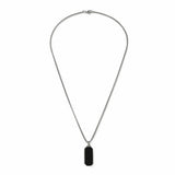 Uncommon Souls men's stainless steel black tag chain - British product